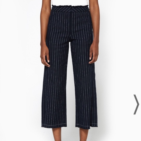 T by Alexander Wang pinstripe cropped trousers - Picture 1 of 6
